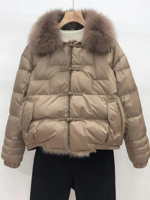 Lara Loose Puffer Jacket - Warm & Vintage