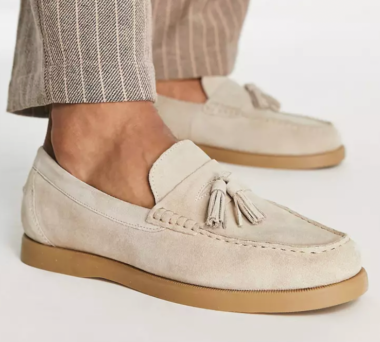 Classic men's suede loafers