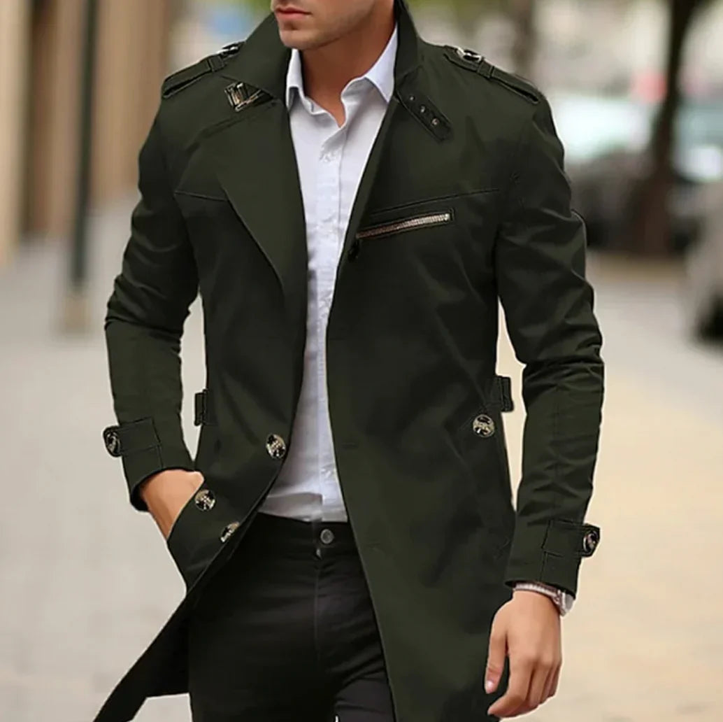 NELIO - Elegant spring trench coat for men