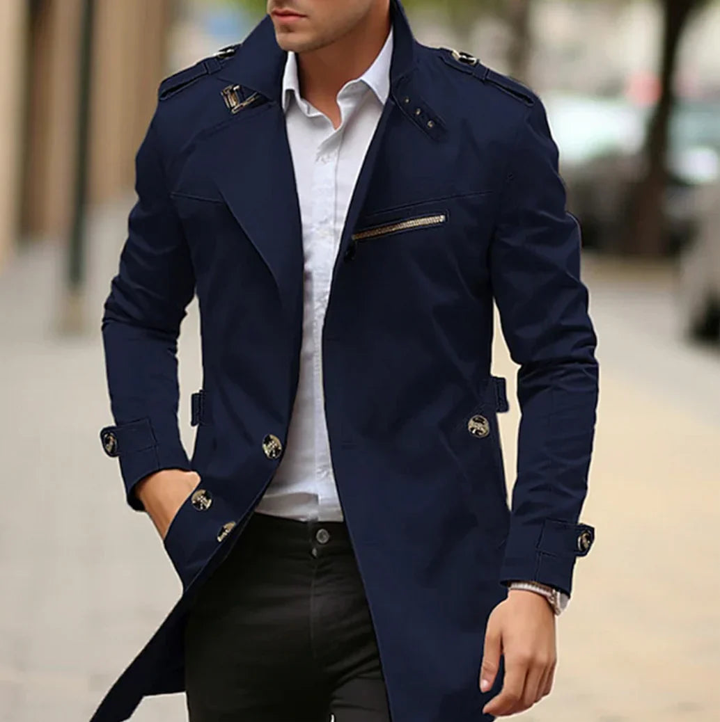 NELIO - Elegant spring trench coat for men