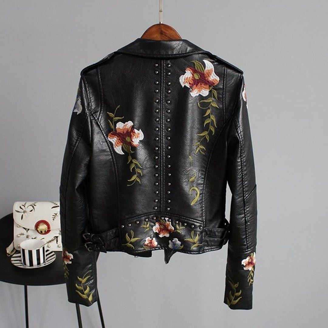 Taylor - elegant floral streetwear jacket