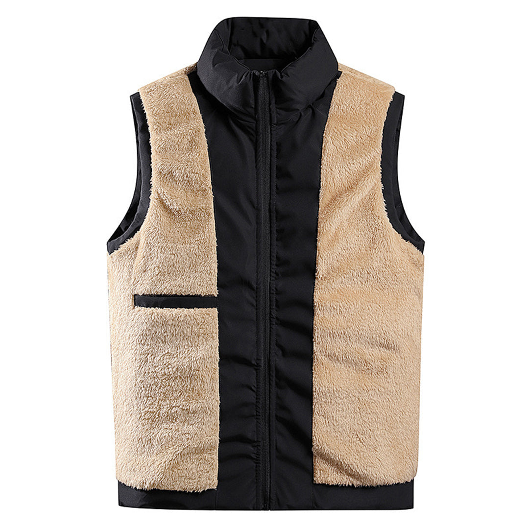 Warmly lined fleece waistcoat