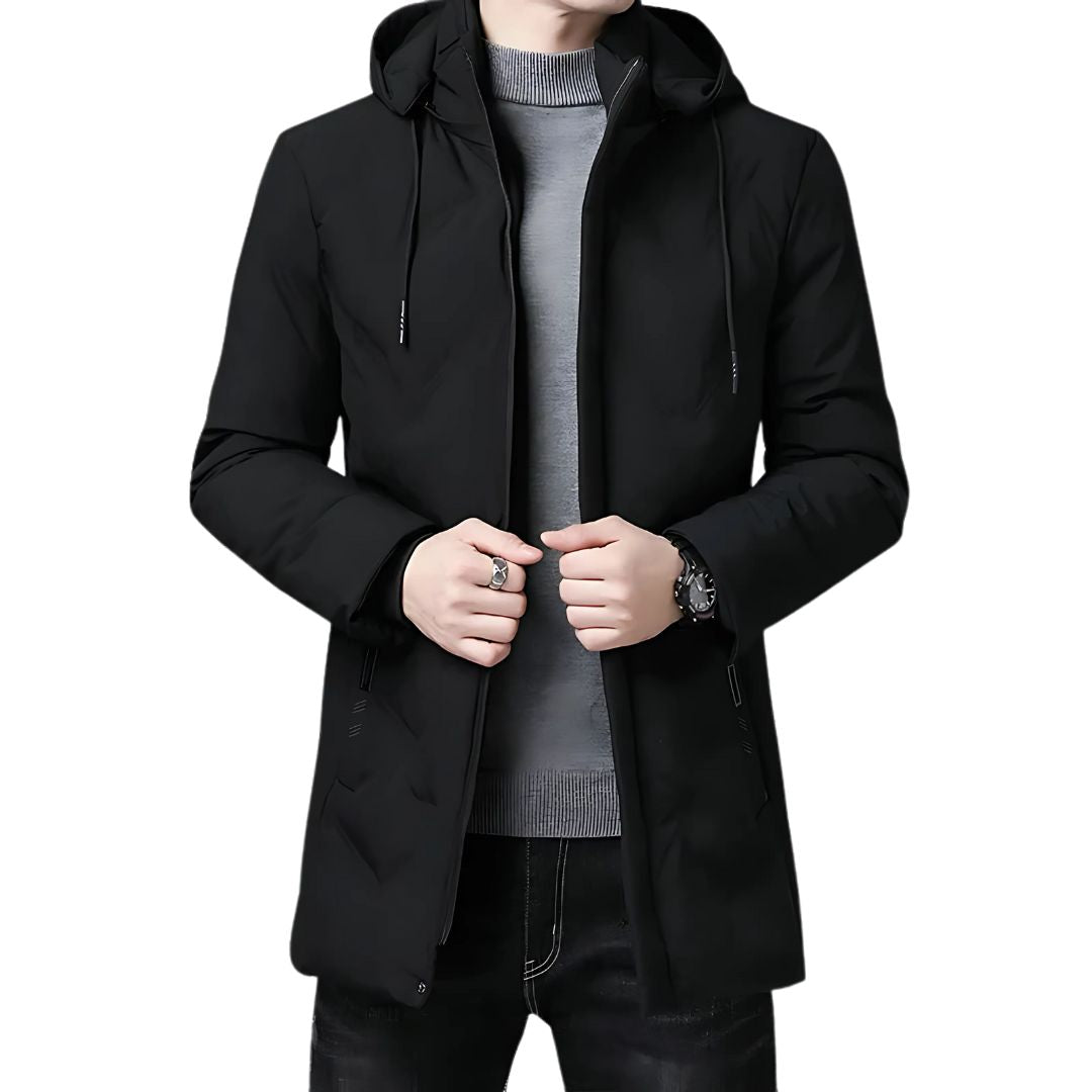 Men's Slim Fit Hooded Parka