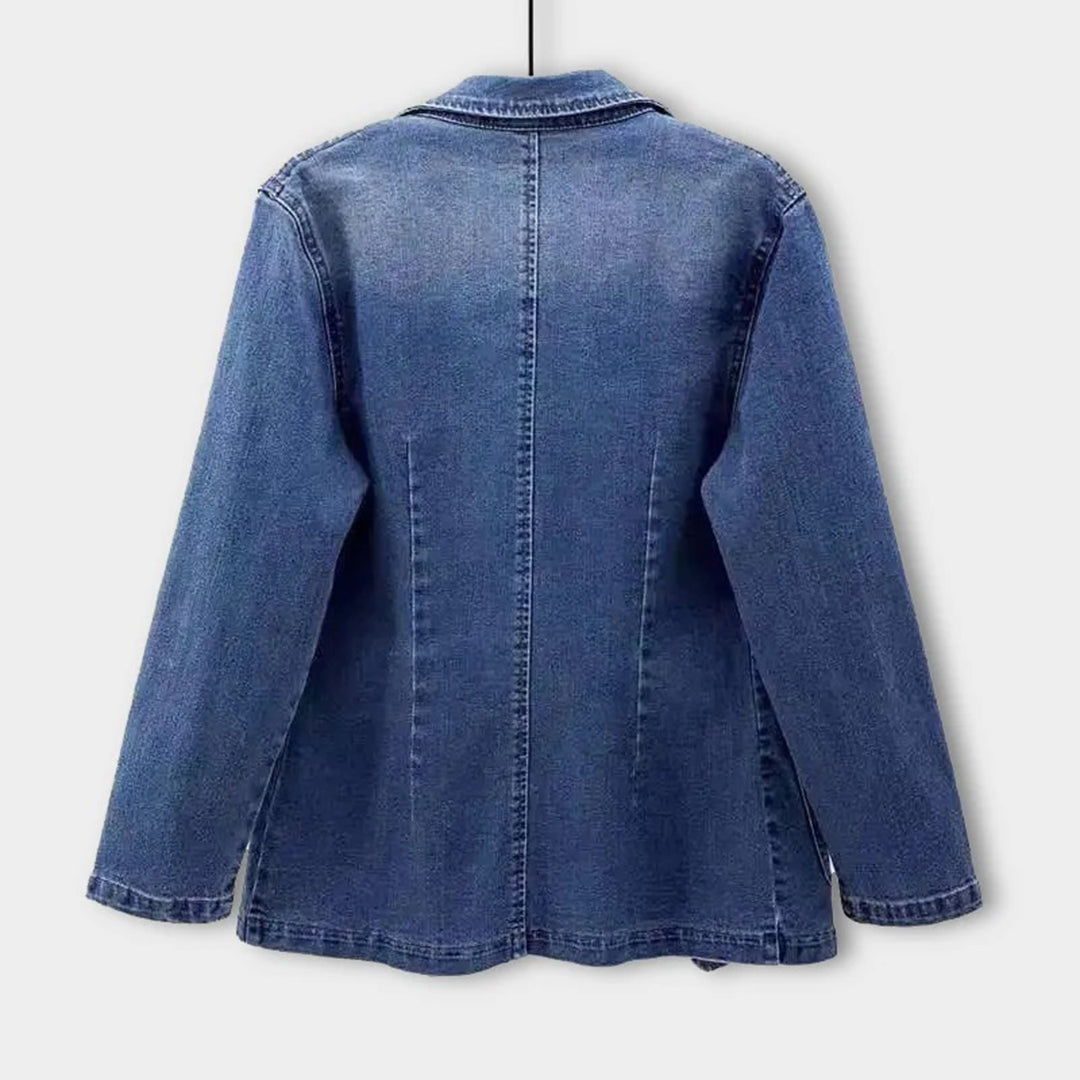 Chic denim blazer for women