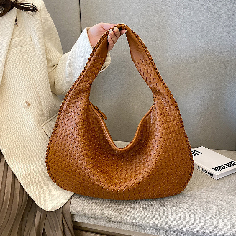 Maria - Shoulder bag made of woven eco-leather