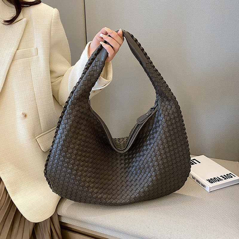 Maria - Shoulder bag made of woven eco-leather