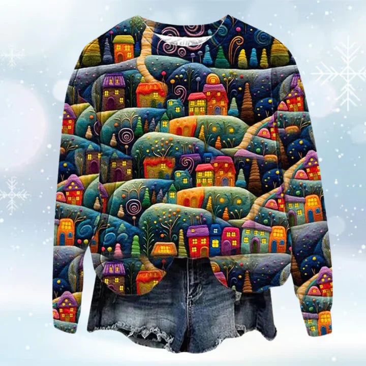 Warm festive jumper for women