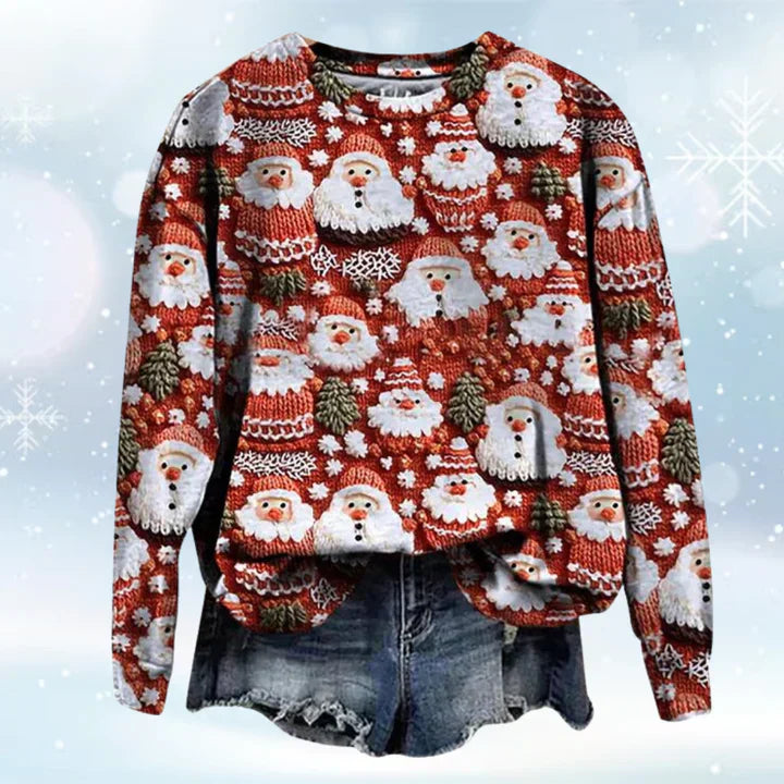 Warm festive jumper for women