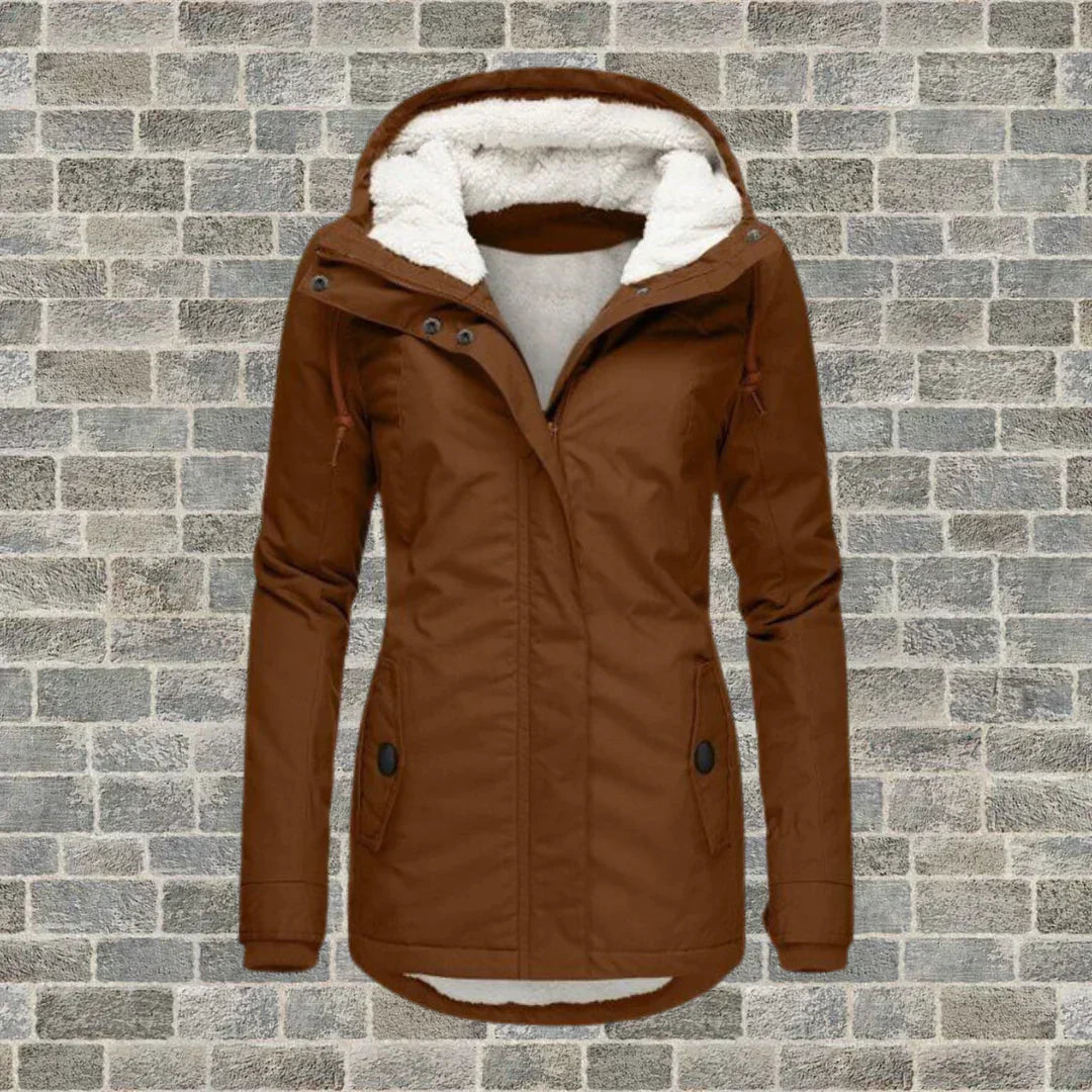 Chic Hooded Winter Coat for Women