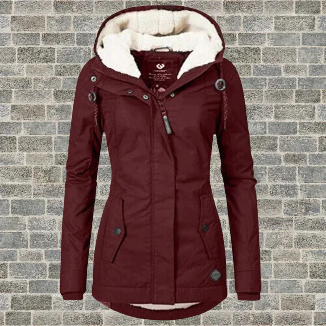 Chic Hooded Winter Coat for Women