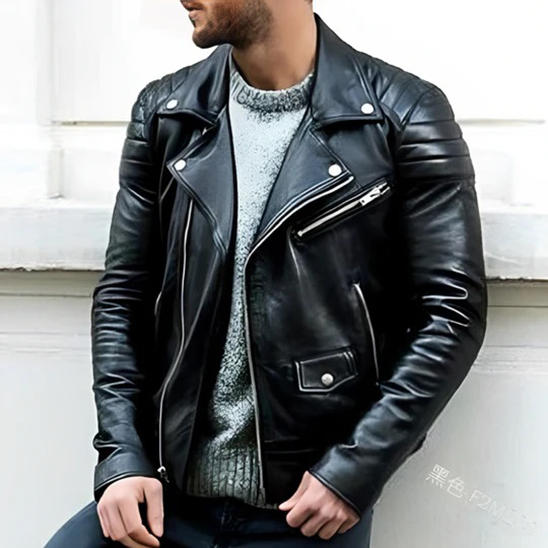 Yuri | Men's Leather Bomber Jacket