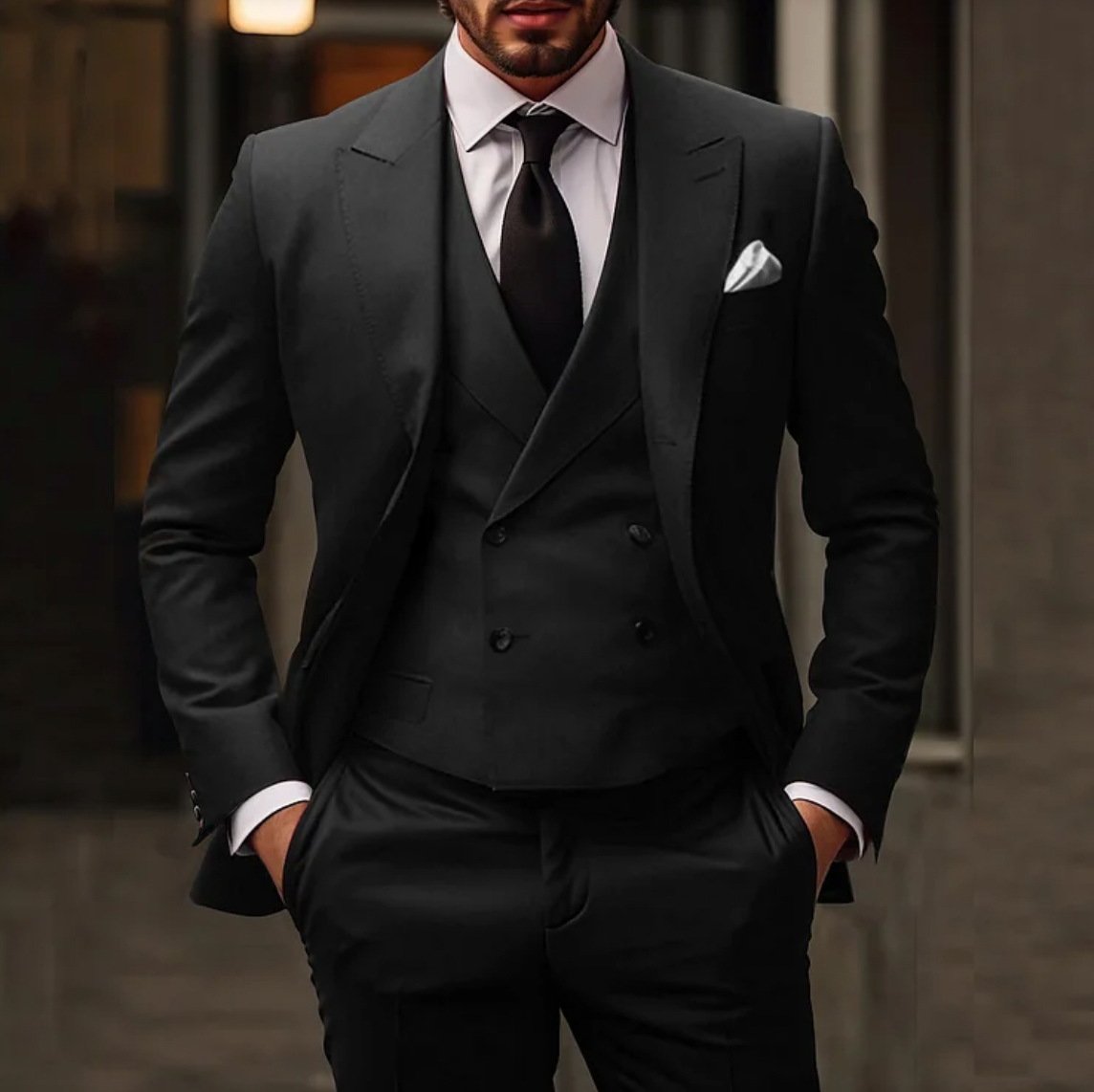 Two-piece suit for men