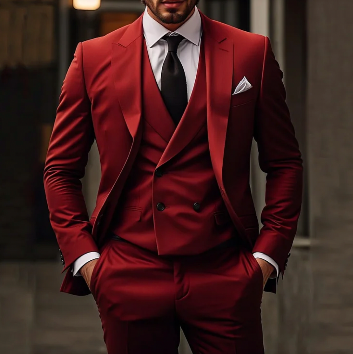 Two-piece suit for men