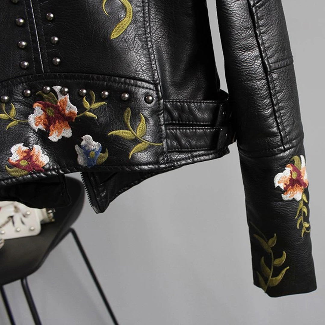 Jacket with floral print for women