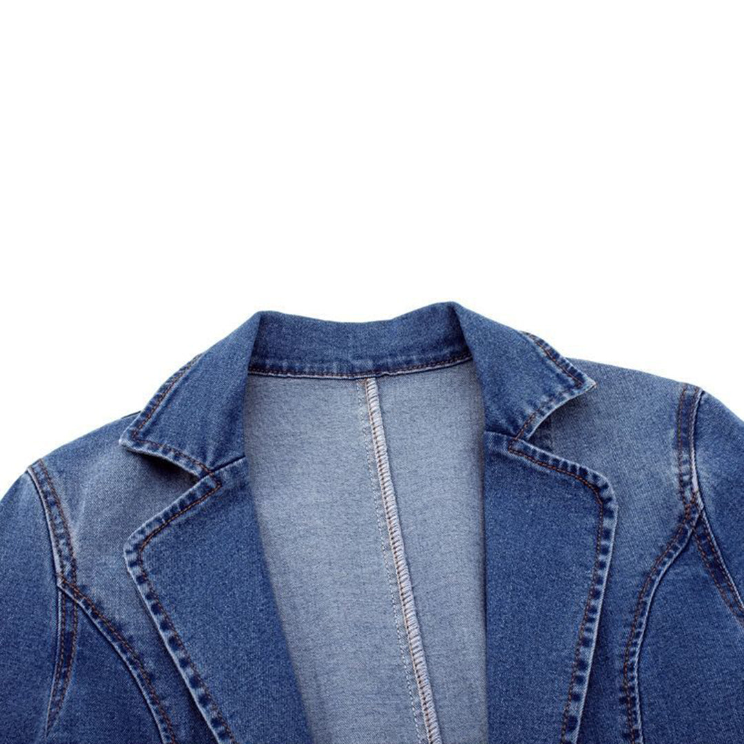 Chic denim blazer for women