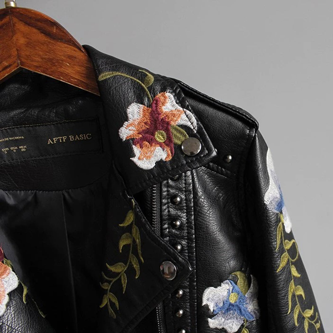 Taylor - elegant floral streetwear jacket