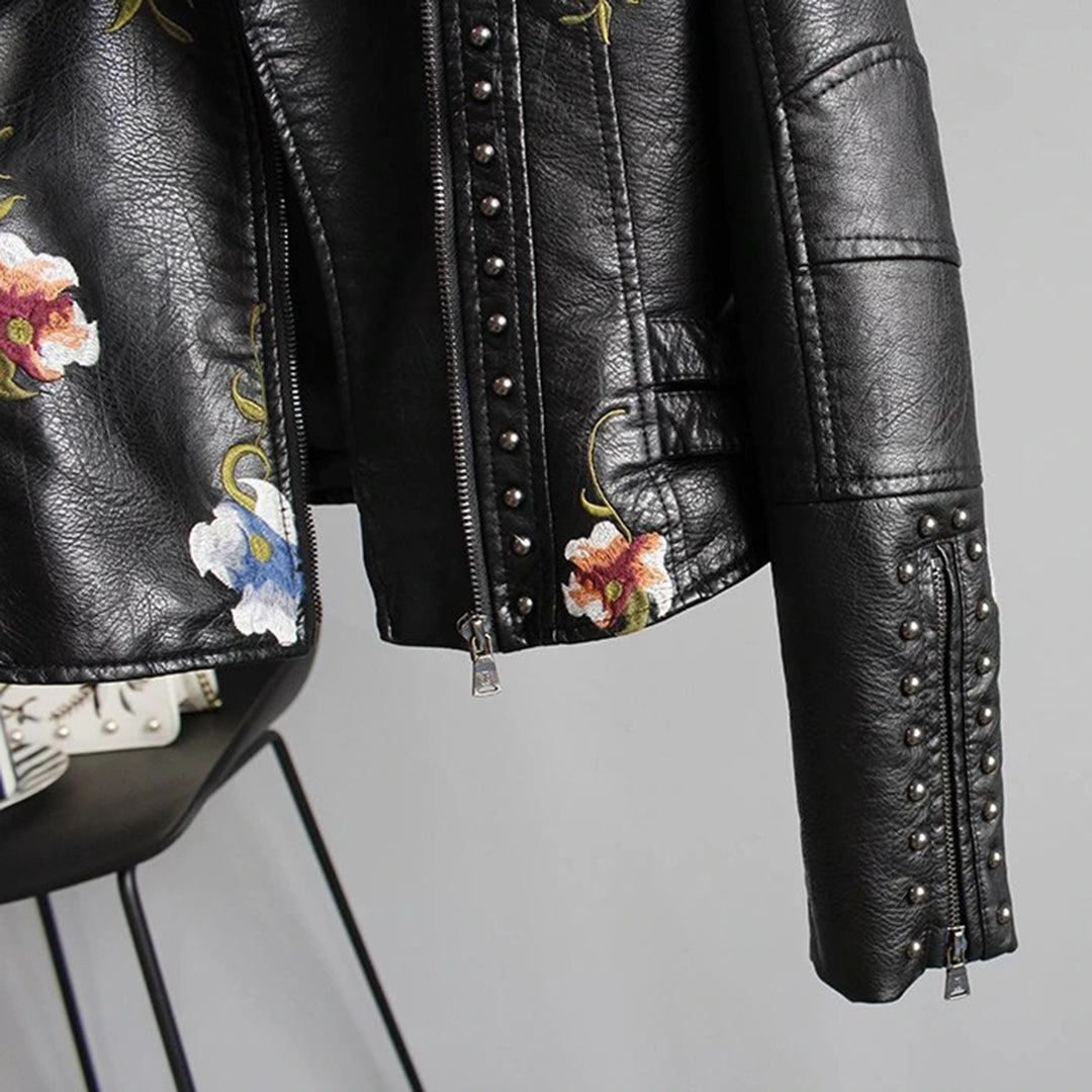 Taylor - elegant floral streetwear jacket