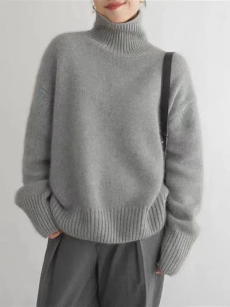 Cashmere turtleneck jumper