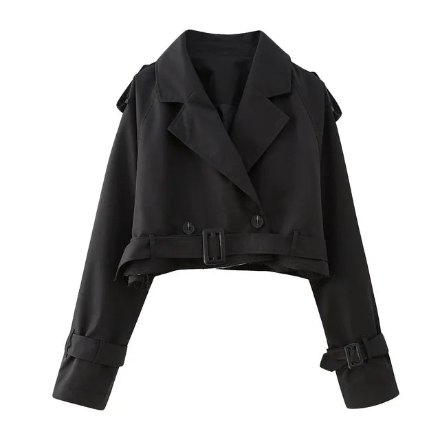 Maisie™ - Cropped trench coat