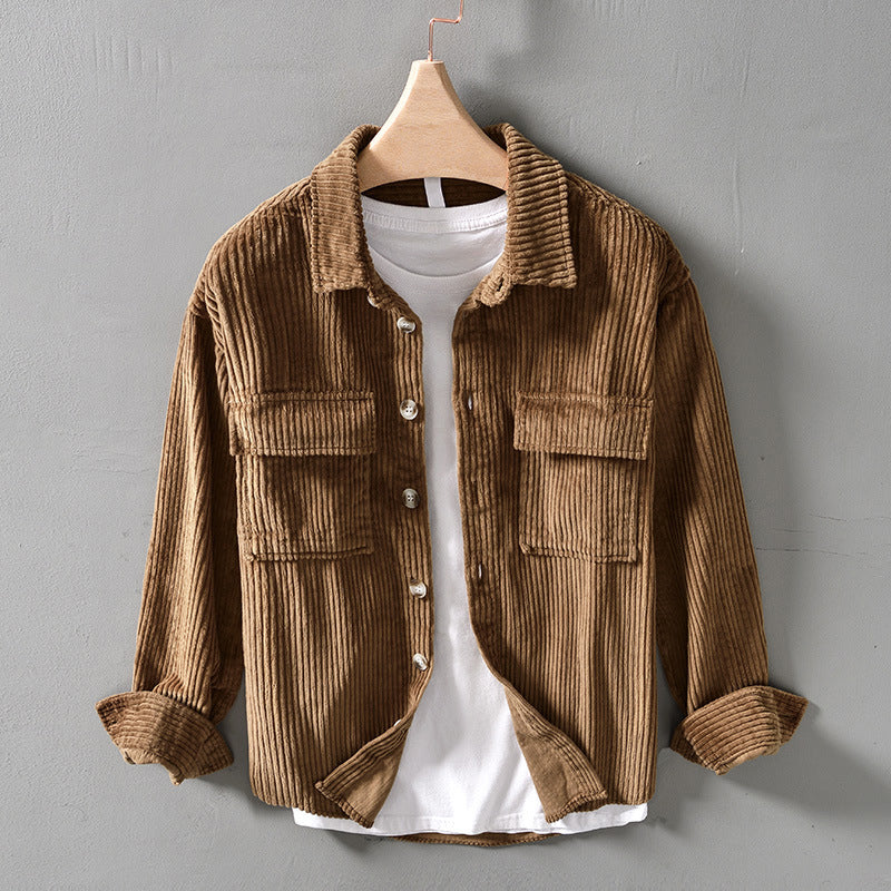 Classic corduroy shirt for men