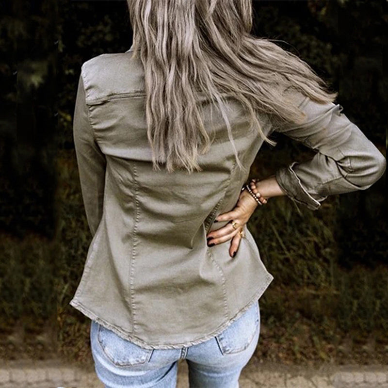 Fashionable denim jacket - women's denim outfit for every occasion