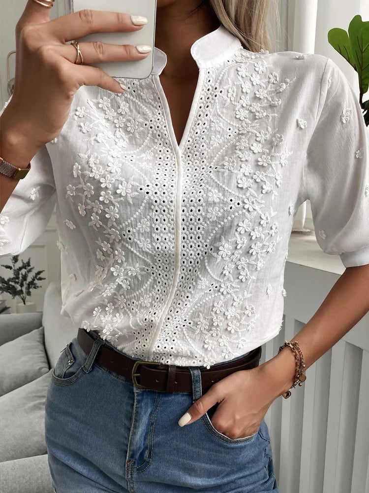 Elegant V-neck top