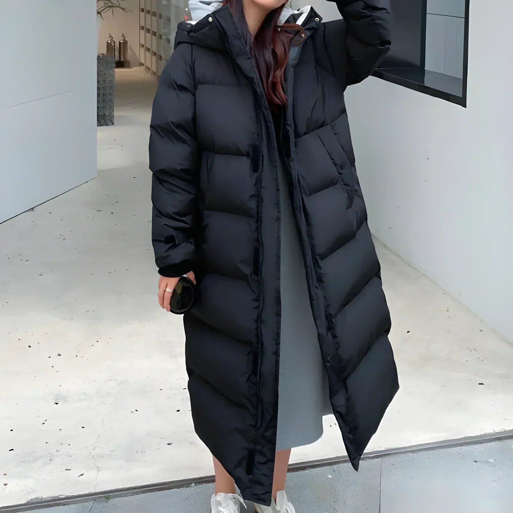 Stylish long winter coat