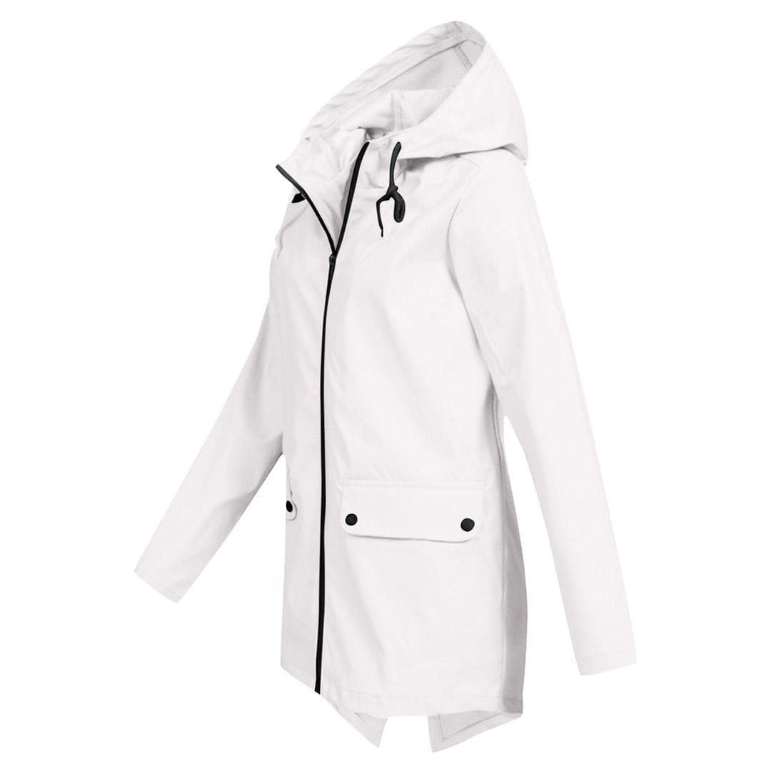 Lightweight rain jacket with hood