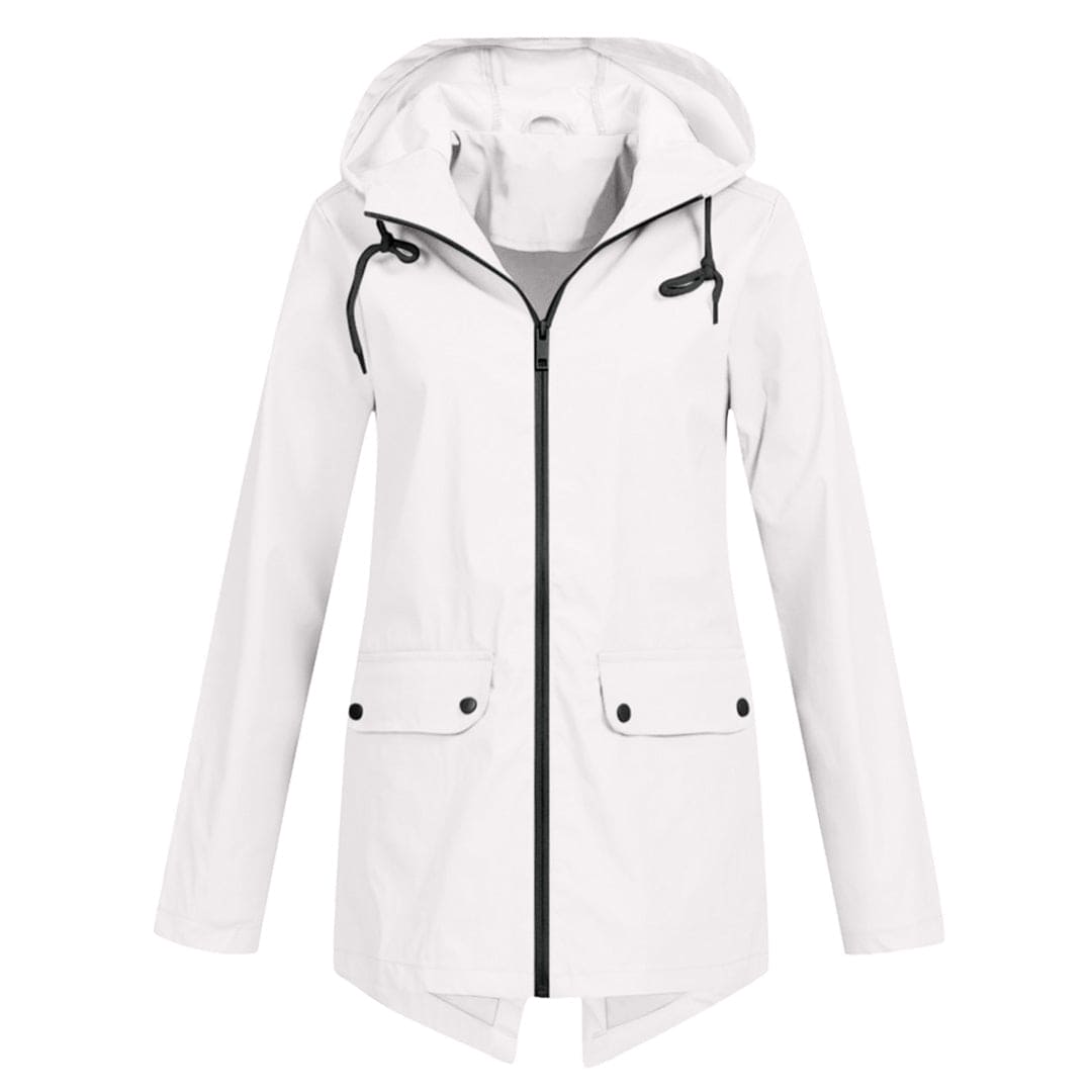 Lightweight rain jacket with hood