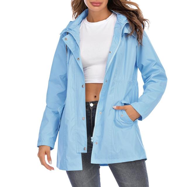 Windproof spring coat for women