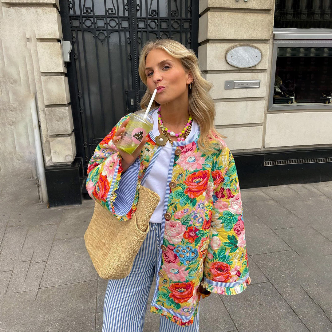 Hope - stylish floral summer coat