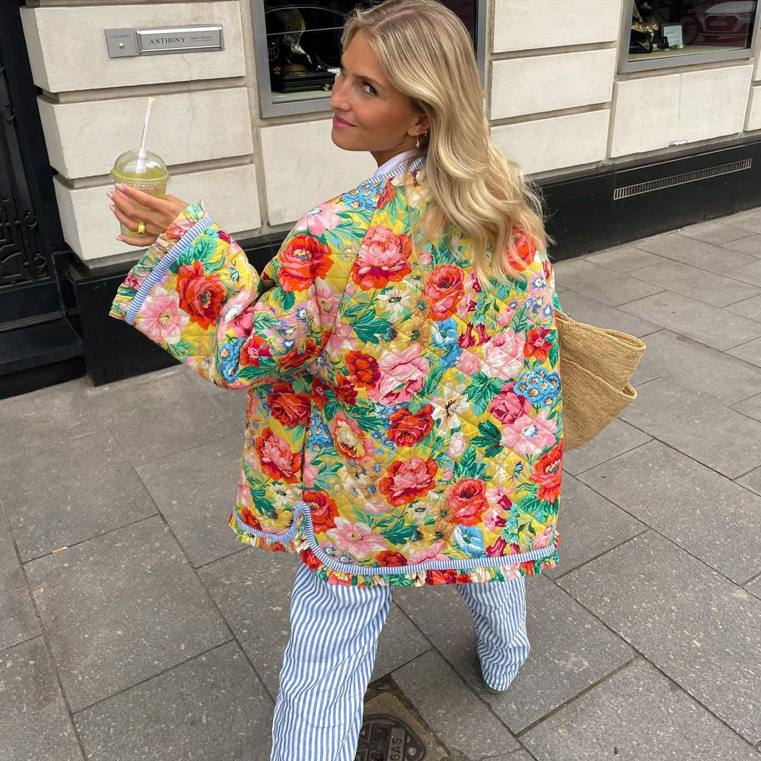 Hope - stylish floral summer coat