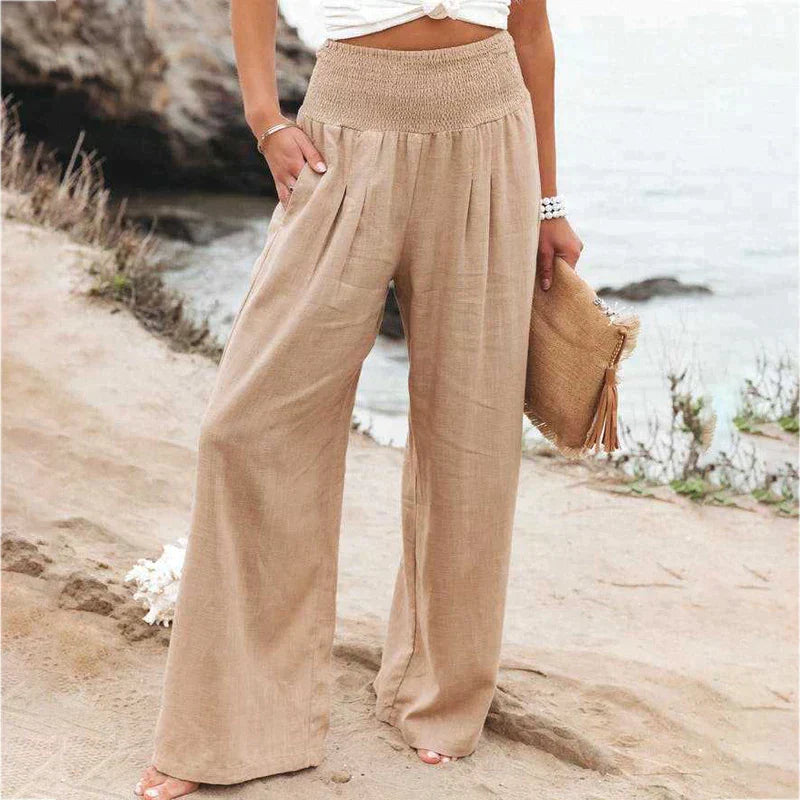 Linen trousers for women