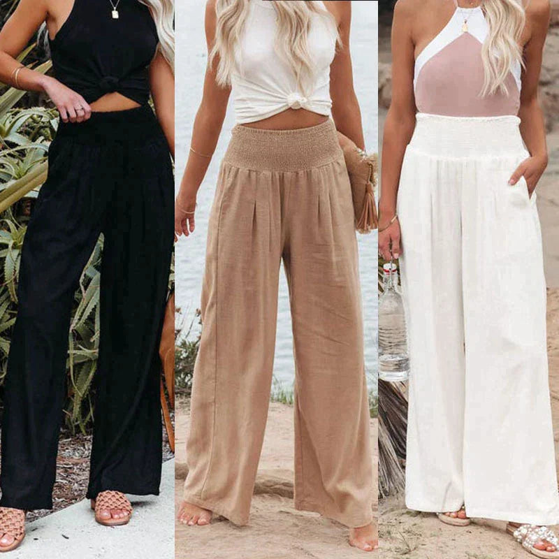 Linen trousers for women