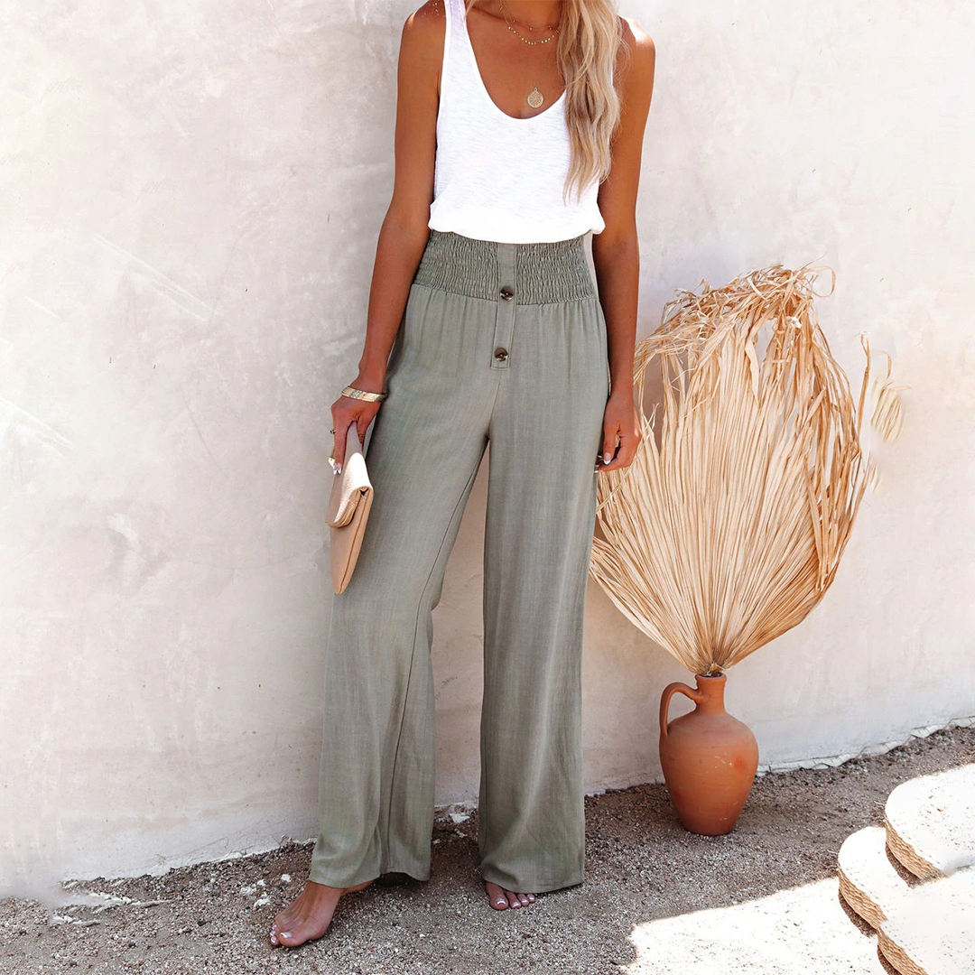 HILLA - Loose high-waisted pants