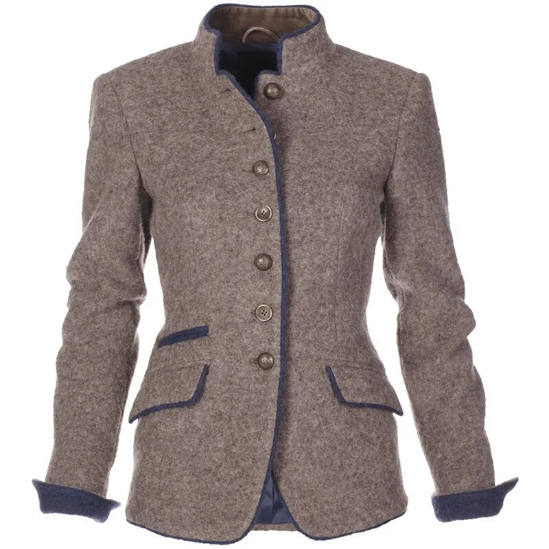 Tufted blazer for women