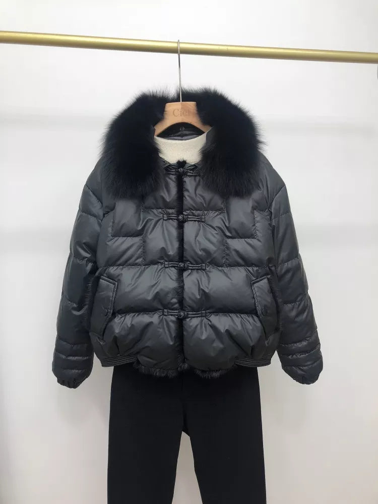 Lara Loose Puffer Jacket - Warm & Vintage