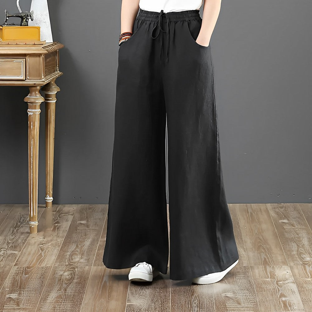 Casual linen summer trousers