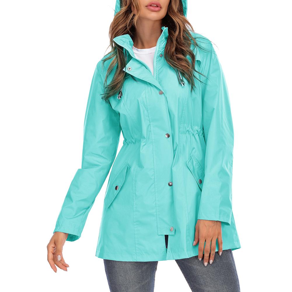 Windproof spring coat for women