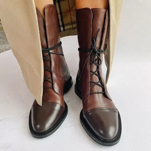 Elodie | Winter Lace Up Boots for Women