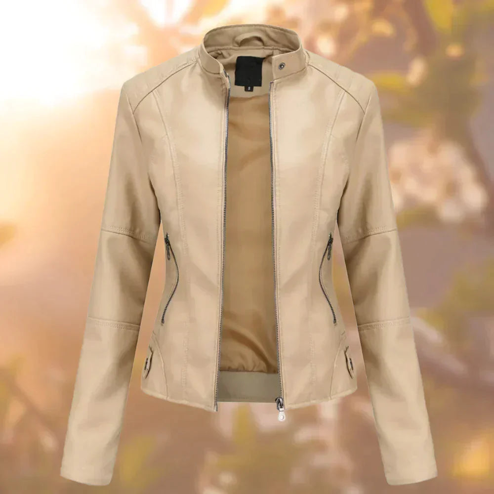 Leather jacket for women