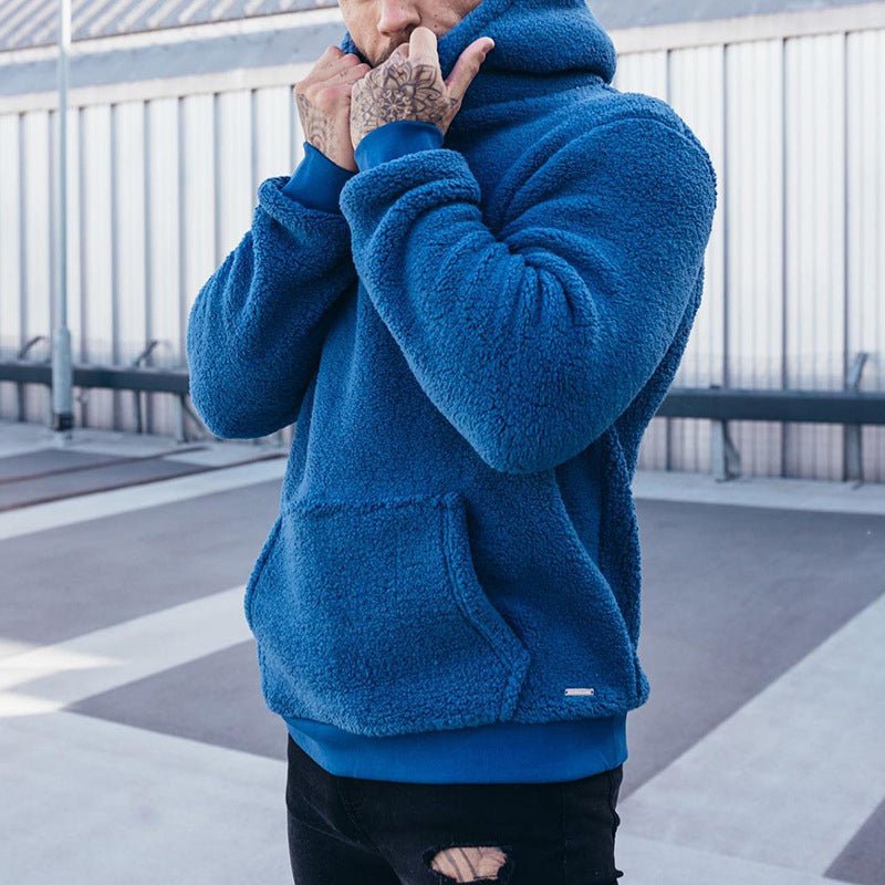 Luxury plush hoodie for men