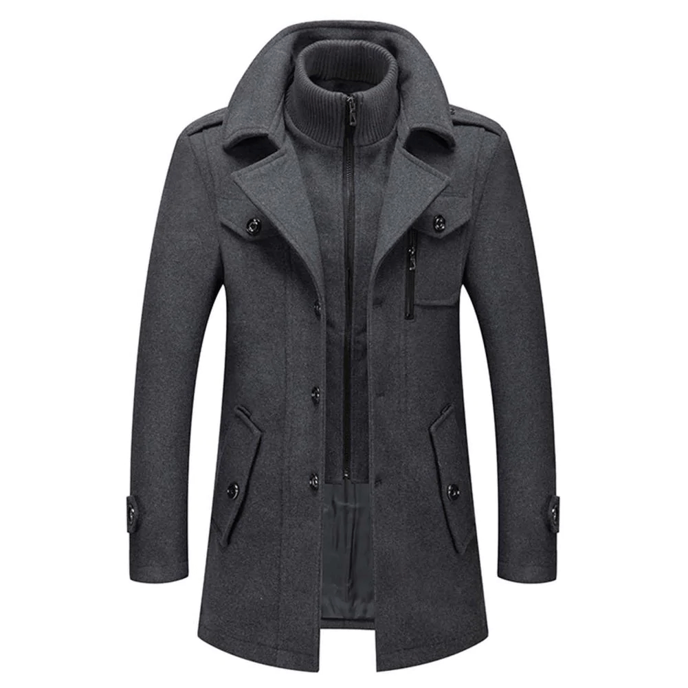 Warm men's coat