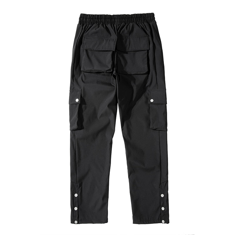 Utility cargo trousers with oversized pockets