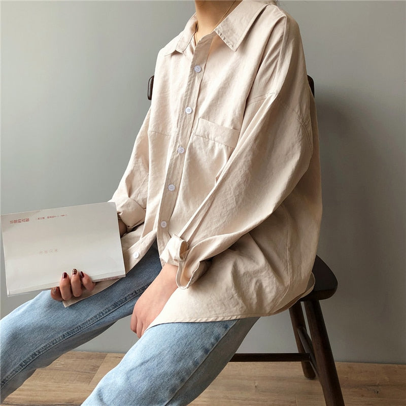 Blouse - Comfortable, robust oversize blouse