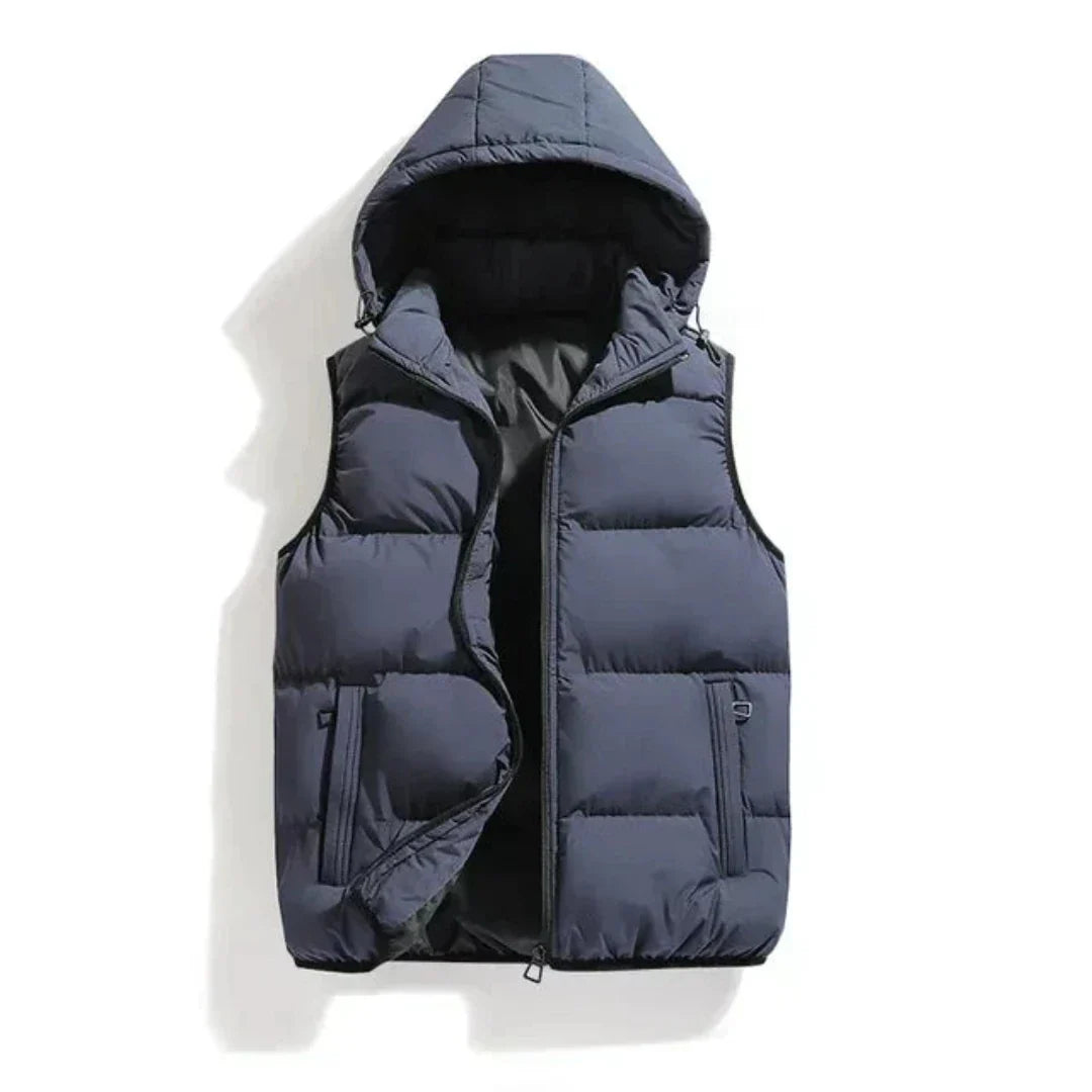 Feroz | Puffer Sleeveless Hooded Vest For Men