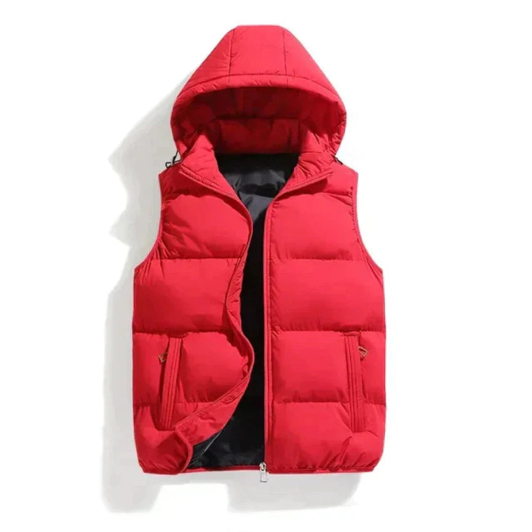 Feroz | Puffer Sleeveless Hooded Vest For Men