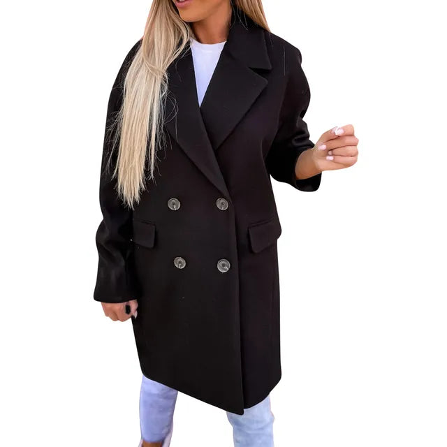 Alison - stylish mid-calf trench coat