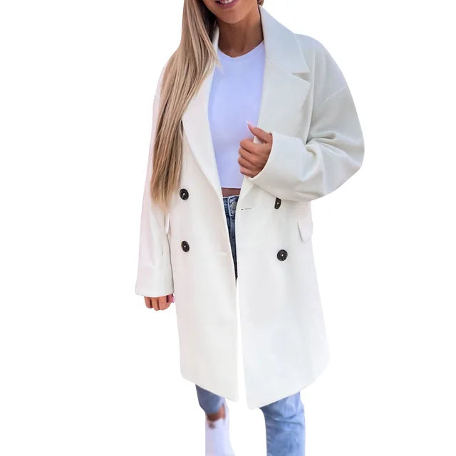 Alison - stylish mid-calf trench coat