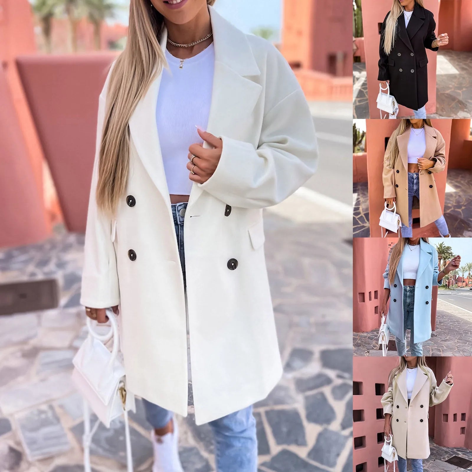 Alison - stylish mid-calf trench coat